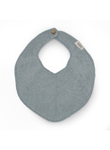 Knitted bib Fjola - light blue