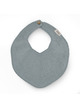 Knitted bib Fjola - light blue