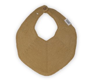 Knitted bib Fjola - honey - Saga Copenhagen