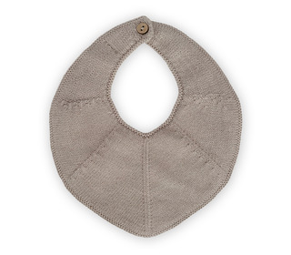 Knitted bib Fjola - khaki - Saga Copenhagen