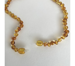 Baltic amber necklace - honey - Saga Copenhagen