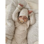 Knitted bib Fjola - ivory - Saga Copenhagen