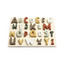 Wooden puzzle, English ABC - mixed colours - Sebra