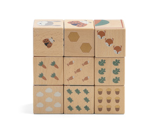 Wooden block puzzle - woodland - Sebra