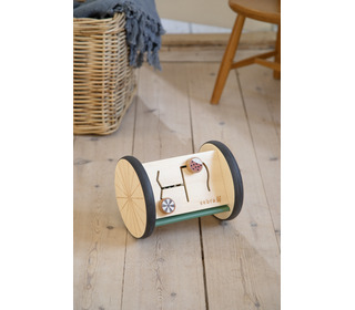 Wooden activity roller / mirror - woodland - Sebra