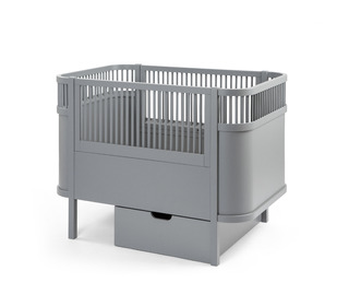 The Sebra bed Drawer, Baby & Jr. Classic grey - Sebra