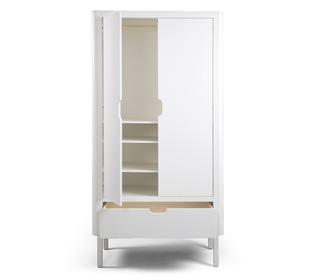 The Sebra Wardrobe, double door, white - Sebra