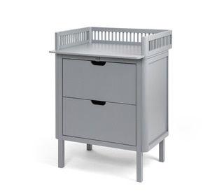 Sebra changing unit, drawers - Classic grey - Sebra