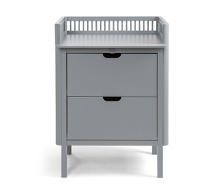 Sebra changing unit, drawers - Classic grey - Sebra