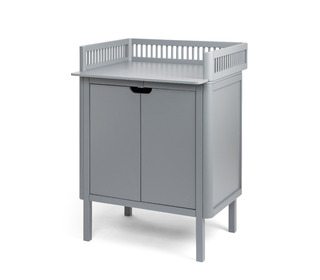 Sebra changing unit, doors - Classic grey - Sebra