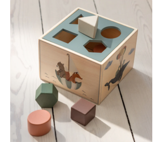 Shape sorter, wooden - World of Sebra - Sebra