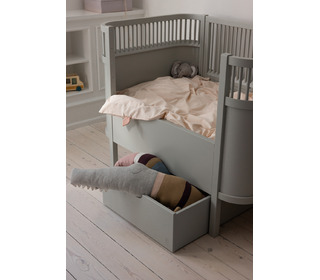 The Sebra bed Drawer, Baby & Jr. - Stone grey - Sebra